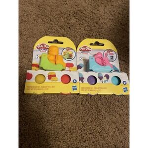 Play-Doh Kitchen Creations Mini Ice Cream Truck🍦 &  Hamburger Truck🍔.  New